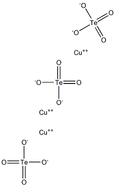 テルル酸三銅(II) 化学構造式