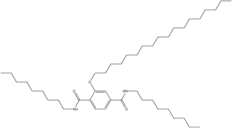 2-(Octadecyloxy)-N,N'-dinonylterephthalamide 结构式