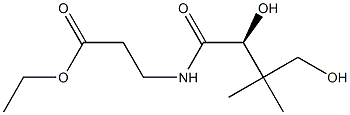 (-)-3-[[(S)-2,4-Dihydroxy-3,3-dimethyl-1-oxobutyl]amino]propanoic acid ethyl ester Struktur