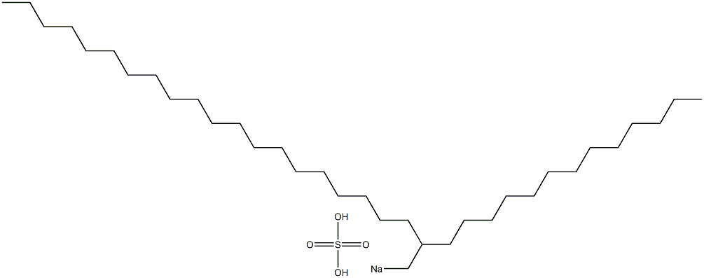 Sulfuric acid 2-tridecyldocosyl=sodium salt Structure