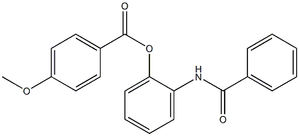 4-Methoxybenzoic acid 2-benzoylaminophenyl ester