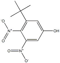 5-tert-ブチル-3,4-ジニトロフェノール 化学構造式