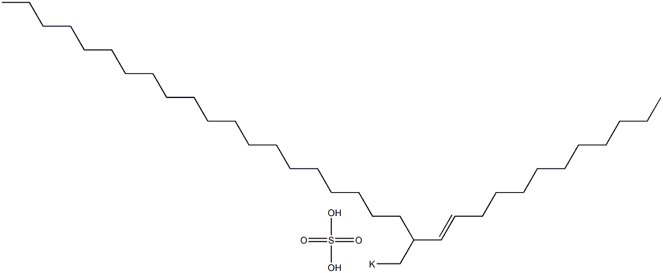Sulfuric acid 2-(1-dodecenyl)docosyl=potassium ester salt 结构式