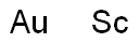Scandium gold Struktur