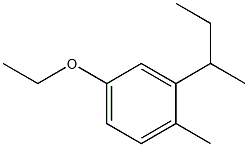 1-エトキシ-4-メチル-3-sec-ブチルベンゼン 化学構造式