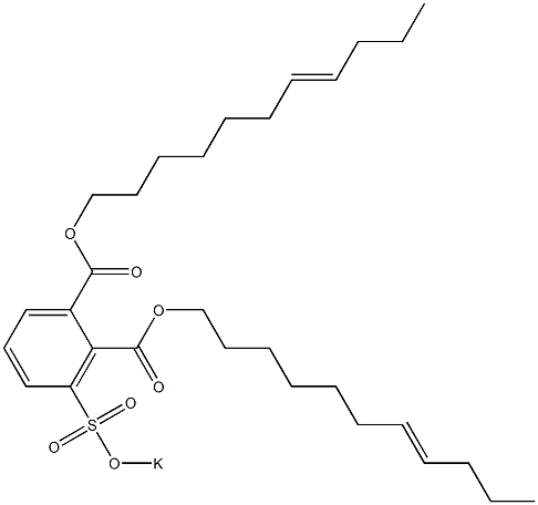 3-(Potassiosulfo)phthalic acid di(7-undecenyl) ester Structure