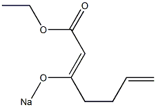 3-(Sodiooxy)-2,6-heptadienoic acid ethyl ester Structure