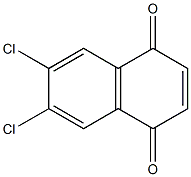 6,7-ジクロロ-1,4-ナフトキノン 化学構造式