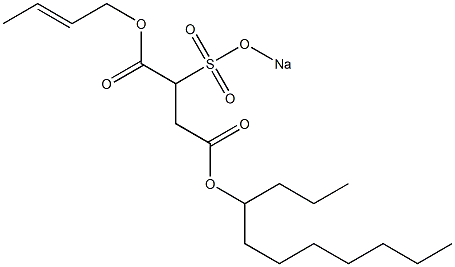 2-(Sodiosulfo)succinic acid 4-undecyl 1-(2-butenyl) ester