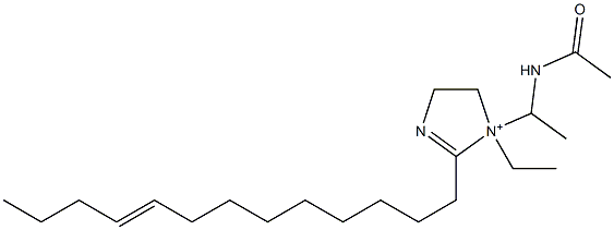 1-[1-(Acetylamino)ethyl]-1-ethyl-2-(9-tridecenyl)-2-imidazoline-1-ium Structure