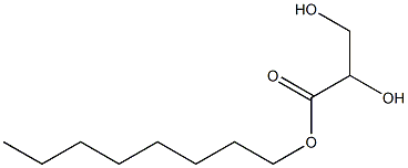 (-)-L-Glyceric acid octyl ester 结构式