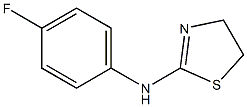 2-(4-フルオロフェニルアミノ)-2-チアゾリン 化学構造式