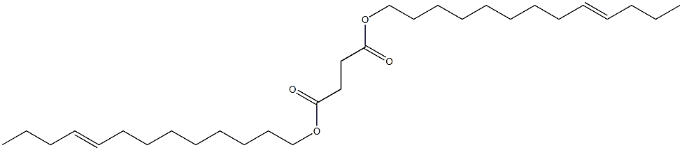 Succinic acid di(9-tridecenyl) ester Struktur