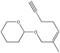 (Z)-6-Methyl-7-[(tetrahydro-2H-pyran)-2-yloxy]-5-hepten-1-yne Structure