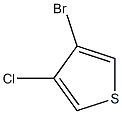 4-ブロモ-3-クロロチオフェン 化学構造式