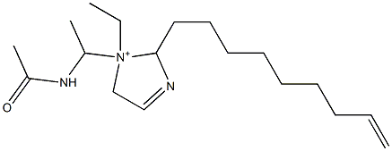 1-[1-(Acetylamino)ethyl]-1-ethyl-2-(8-nonenyl)-3-imidazoline-1-ium|