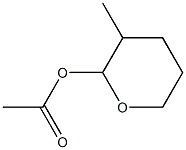 2-Acetyloxy-3-methyltetrahydro-2H-pyran 结构式