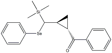 (1S,2S)-1-Benzoyl-2-[(phenylseleno)(trimethylsilyl)methyl]cyclopropane Struktur