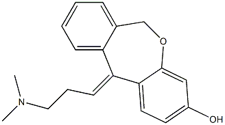 11-[(E)-3-(Dimethylamino)propylidene]-6,11-dihydrodibenzo[b,e]oxepin-3-ol Struktur