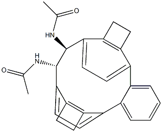 (1S,2S)-N,N'-Diacetyl-1,2-[o-phenylenebis(ethylene-4,1-phenylene)]-1,2-ethanediamine Structure