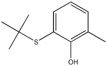 2-(tert-Butylthio)-6-methylphenol Struktur