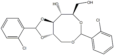 1-O,5-O:2-O,3-O-Bis(2-chlorobenzylidene)-D-glucitol Structure