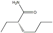 [S,(+)]-2-エチルヘキサンアミド 化学構造式