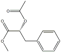(2R)-2-Acetoxy-3-phenylpropanoic acid methyl ester Structure