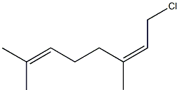 (Z)-1-Chloro-3,7-dimethyl-2,6-octadiene Struktur