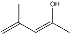 (1Z)-1,3-Dimethyl-1,3-butadien-1-ol Structure
