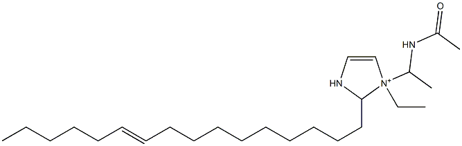 1-[1-(Acetylamino)ethyl]-1-ethyl-2-(10-hexadecenyl)-4-imidazoline-1-ium Structure