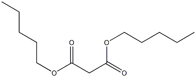 Malonic acid dipentyl ester Struktur