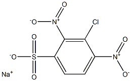 3-Chloro-2,4-dinitrobenzenesulfonic acid sodium salt Structure