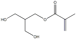 メタクリル酸3-ヒドロキシ-2-(ヒドロキシメチル)プロピル 化学構造式
