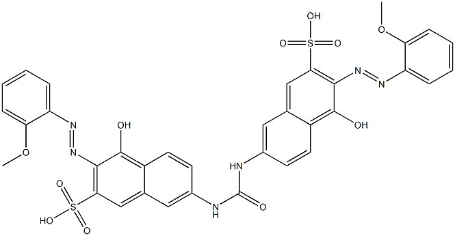 7,7'-(Carbonylbisimino)bis[4-hydroxy-3-(2-methoxyphenylazo)-2-naphthalenesulfonic acid]