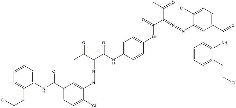 3,3'-[1,4-Phenylenebis[iminocarbonyl(acetylmethylene)azo]]bis[N-[2-(2-chloroethyl)phenyl]-4-chlorobenzamide]