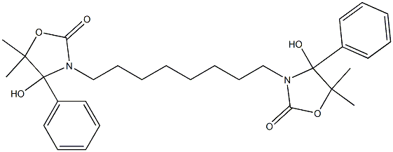 3,3'-Octamethylenebis(4-hydroxy-5,5-dimethyl-4-phenyloxazolidin-2-one)