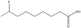 8-Fluoropelargonic acid Struktur