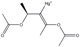 (-)-(Acetyloxy)[(Z)-1-[(S)-1-(acetyloxy)ethyl]-1-propenyl] mercury(II)