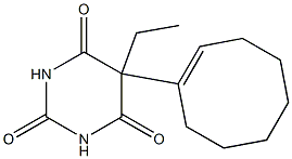 5-(1-Cycloocten-1-yl)-5-ethylbarbituric acid,,结构式