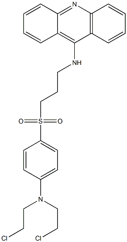 9-[3-[4-[Bis(2-chloroethyl)amino]phenylsulfonyl]propylamino]acridine|