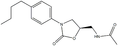 (5R)-5-Acetylaminomethyl-3-[4-butylphenyl]oxazolidin-2-one