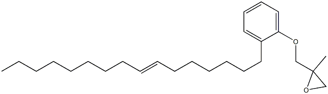 2-(7-Hexadecenyl)phenyl 2-methylglycidyl ether Struktur