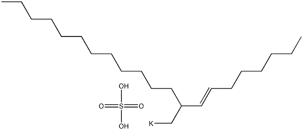Sulfuric acid 2-(1-octenyl)tetradecyl=potassium ester salt