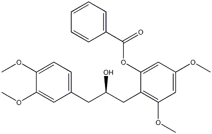 [R,(+)]-1-(3,4-Dimethoxyphenyl)-3-(2-benzoyloxy-4,6-dimethoxyphenyl)-2-propanol