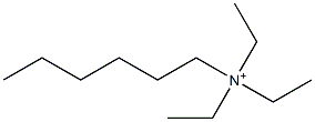 N,N,N-トリエチルヘキサン-1-アミニウム 化学構造式