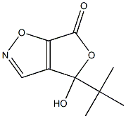 4-tert-Butyl-4-hydroxyfuro[3,4-d]isoxazol-6(4H)-one Struktur