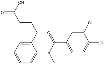 4-[o-(N-Methyl-3,4-dichlorobenzoylamino)phenyl]butyric acid