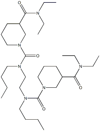 N,N''-Ethylenebis(N-butyl-N',N'-diethyl-1,3-piperidinedicarboxamide)