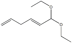 2,5-Hexadienal diethyl acetal 结构式